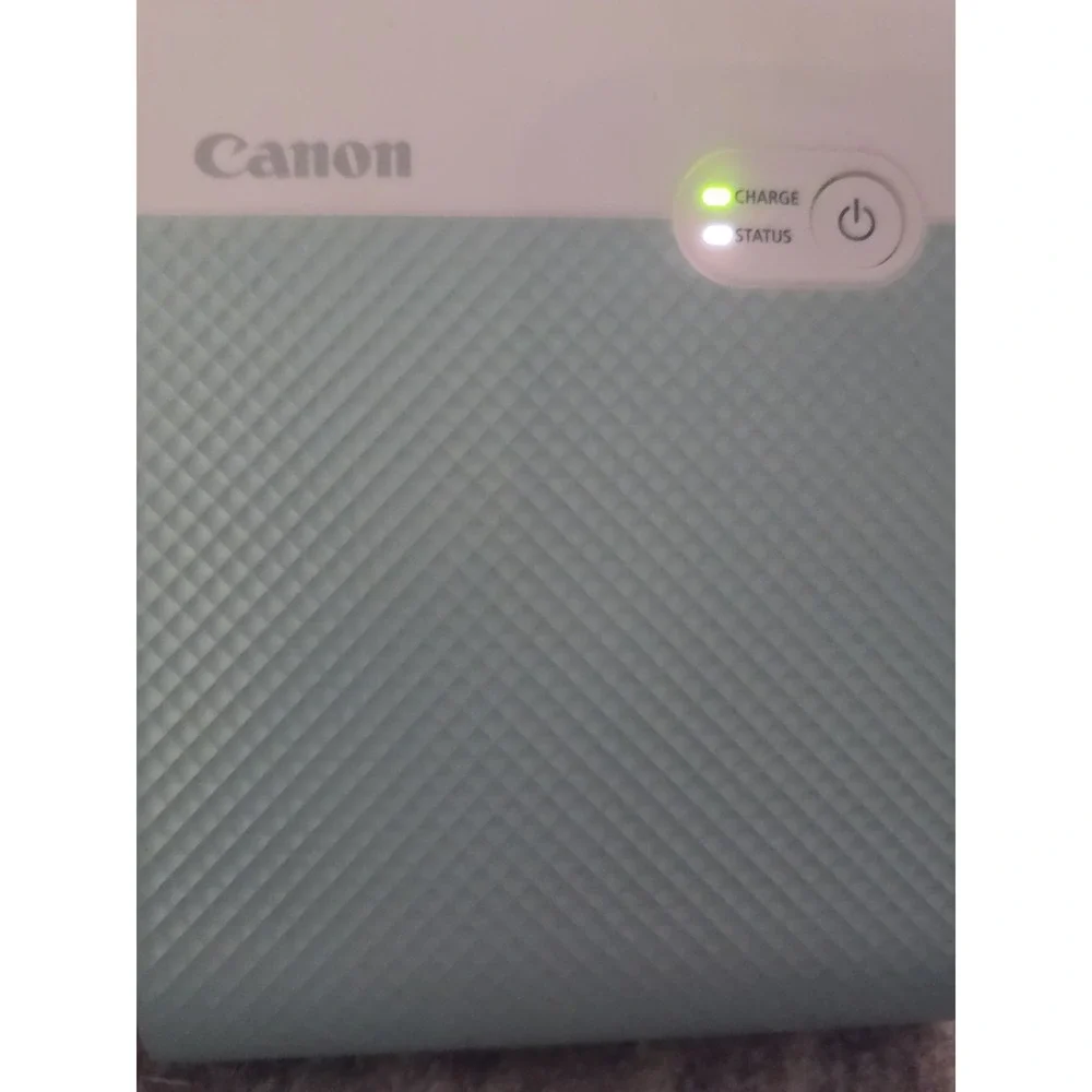 Canon Selphy Square QX10 CD1158 Wireless Photo Printer Mint Green Tested No Cord